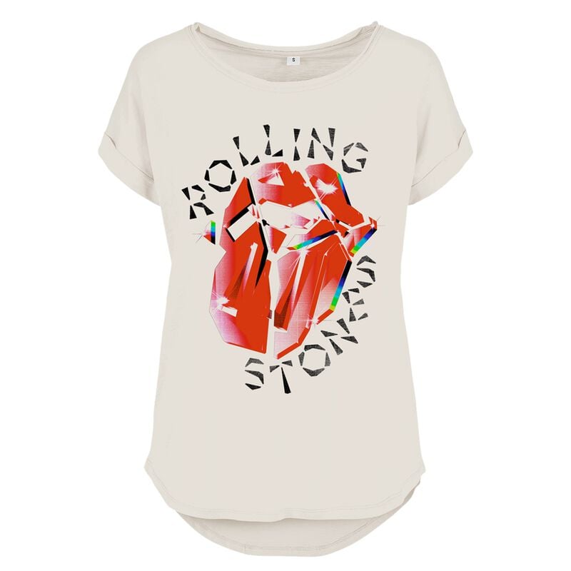 gothicana by emp "Hackney Diamonds Prism Tongue" T-Shirt white by The Rolling Stones