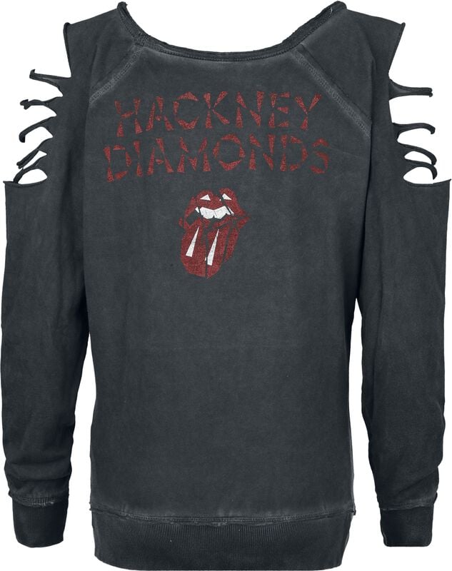 Gothicana By Emp "Hackney Diamonds" Sweatshirt Charcoal By The Rolling Stones