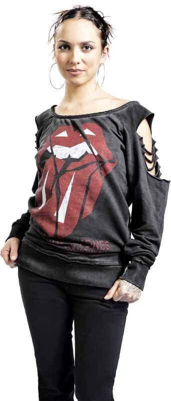 Gothicana By Emp "Hackney Diamonds" Sweatshirt Charcoal By The Rolling Stones