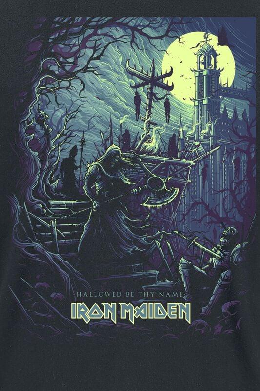 Gothicana By Emp "Hallowed Be Thy Name" T-Shirt Black By Iron Maiden