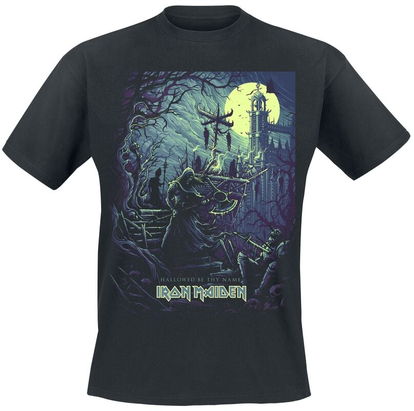 gothicana by emp "Hallowed Be Thy Name" T-Shirt black by Iron Maiden