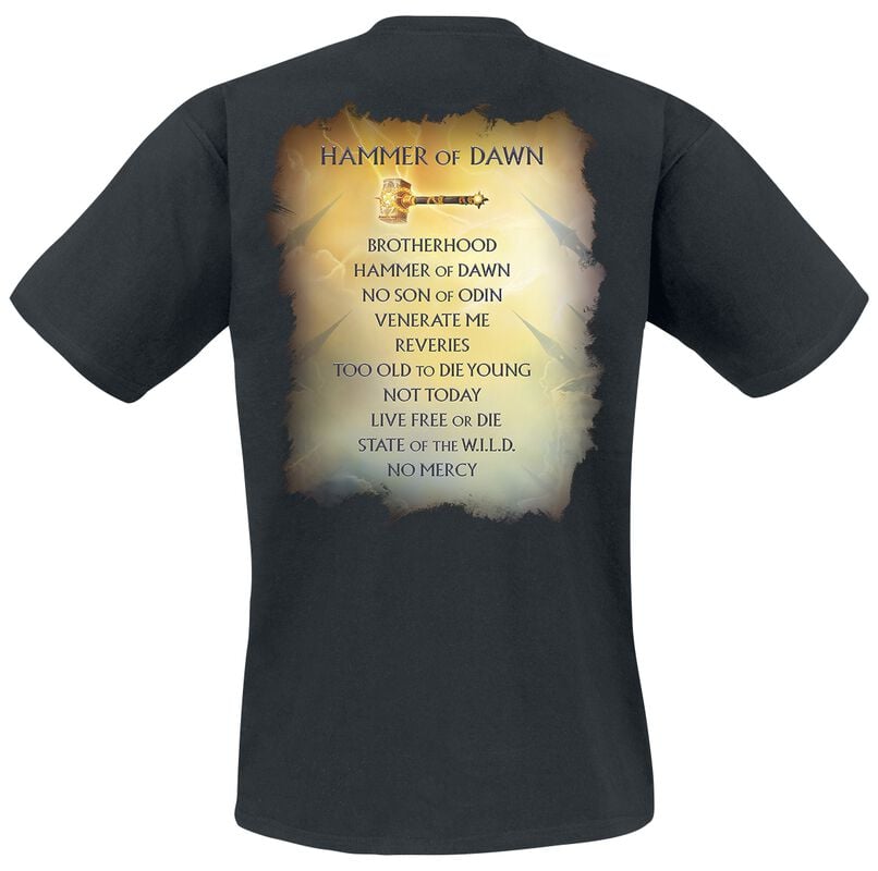 Gothicana By Emp "Hammer Of Dawn" T-Shirt Black By HammerFall