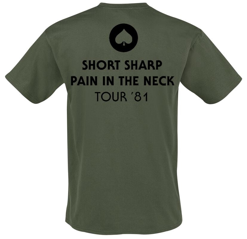 Gothicana By Emp "Hammersmith Short Sharp Pain" T-Shirt Khaki By Motörhead