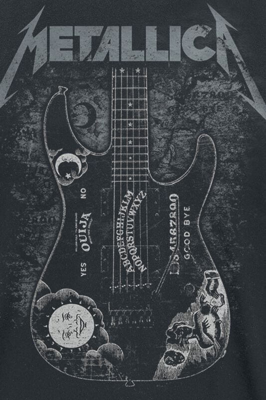Gothicana By Emp "Hammett Ouija Guitar" T-Shirt Black By Metallica