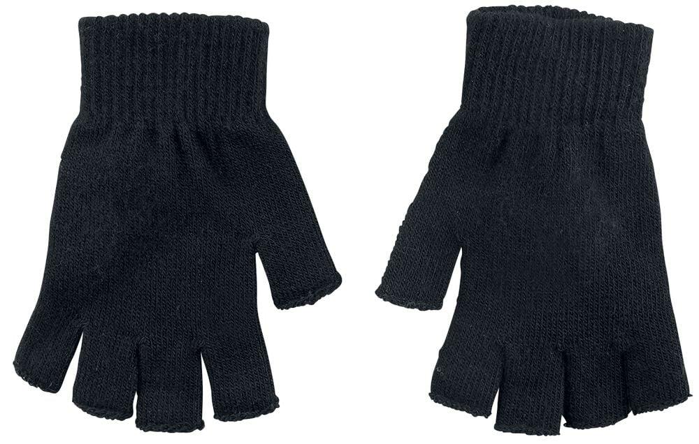 Gothicana By Emp "Hands Up" Fingerless Gloves Black By Black Premium By EMP