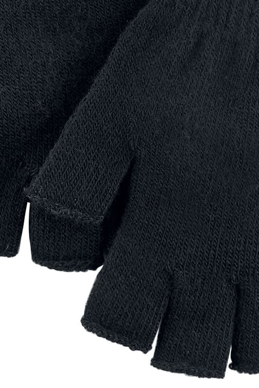 Gothicana By Emp "Hands Up" Fingerless Gloves Black By Black Premium By EMP