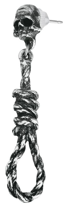 gothicana by emp "Hangman's Noose" Earrings silver-coloured by Alchemy Gothic