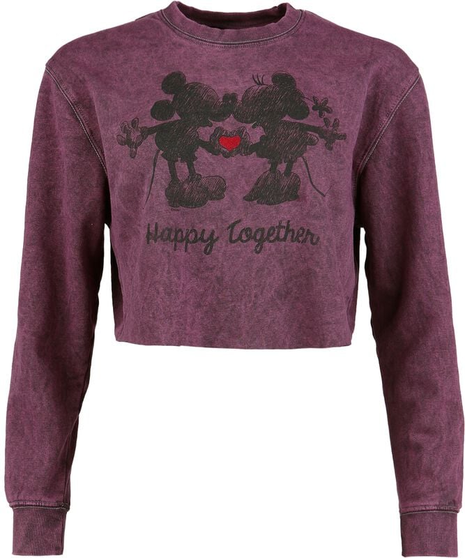 gothicana by emp "Happy Together" Sweatshirt lilac by Mickey Mouse