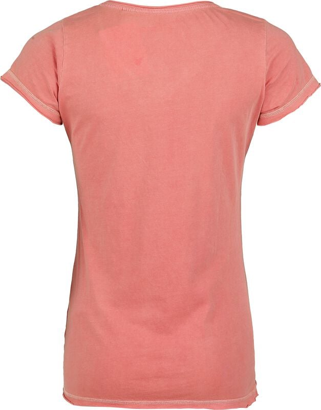 Gothicana By Emp "Happy Together" T-Shirt Coral By Mickey Mouse