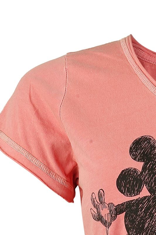 Gothicana By Emp "Happy Together" T-Shirt Coral By Mickey Mouse