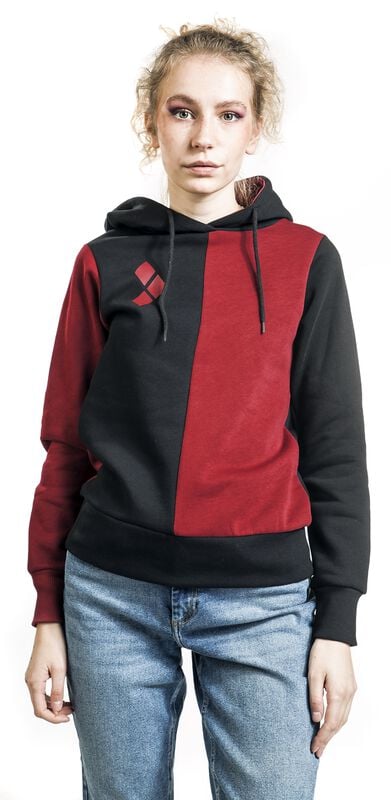 Gothicana By Emp "Harley Quinn" Hoodie Red-black By Batman