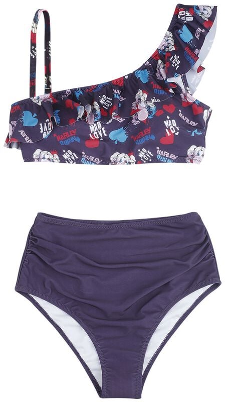 Gothicana By Emp "Harley Quinn - Mad Love" Bikini Set Blue By Suicide Squad