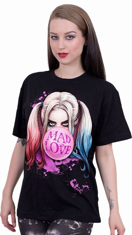 Gothicana By Emp "Harley Quinn - Mad Love" T-Shirt Black By Batman