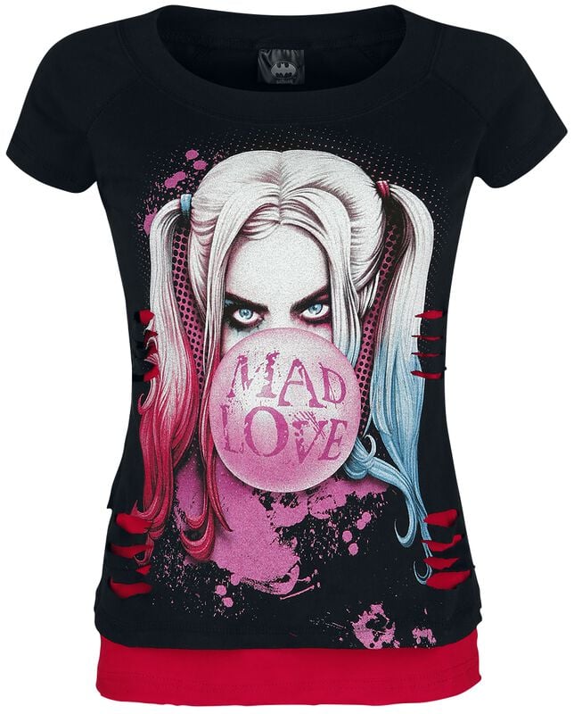 gothicana by emp "Harley Quinn - Mad Love" T-Shirt black-red by Batman
