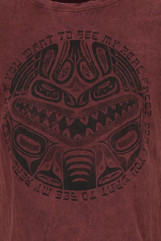 Gothicana By Emp "Hawaiian Mask" T-Shirt Red By Outer Vision