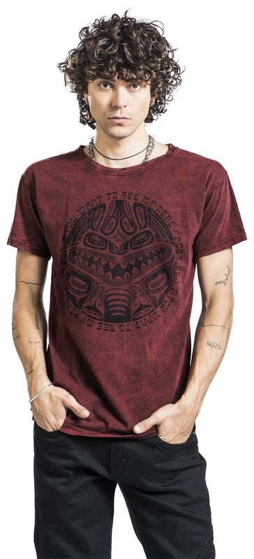 Gothicana By Emp "Hawaiian Mask" T-Shirt Red By Outer Vision