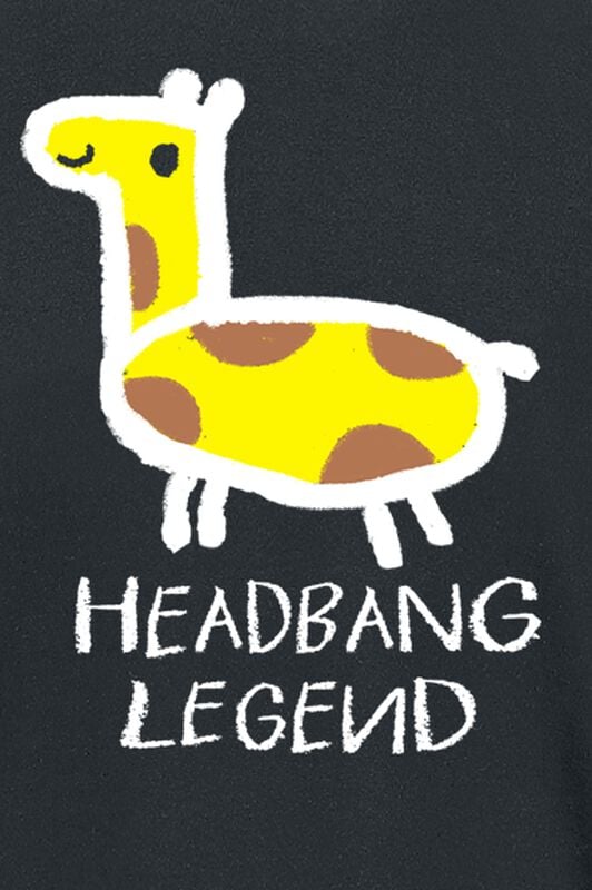 Gothicana By Emp "Headbang Legend Giraffe" T-Shirt Black By Tierisch