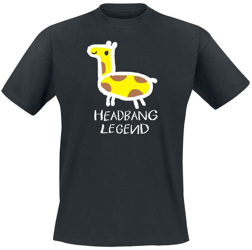 gothicana by emp "Headbang Legend Giraffe" T-Shirt black by Tierisch