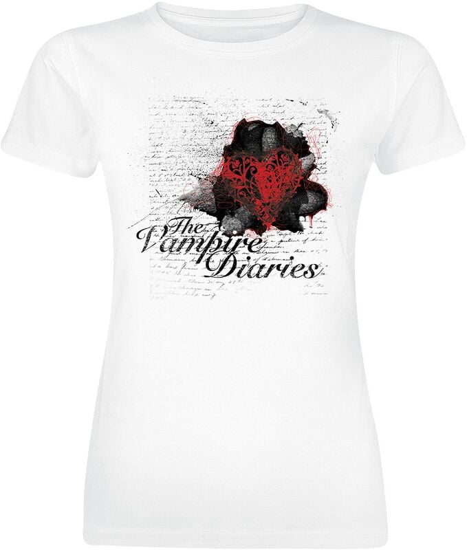 gothicana by emp "Heart Diary" T-Shirt white by The Vampire Diaries
