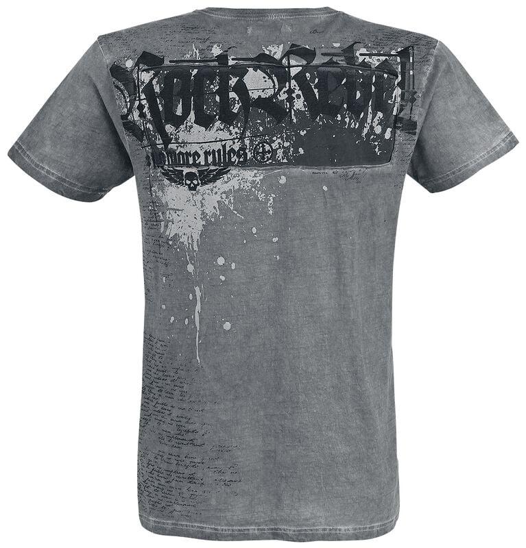Gothicana By Emp "Heavy Soul" T-Shirt Grey By Rock Rebel By EMP