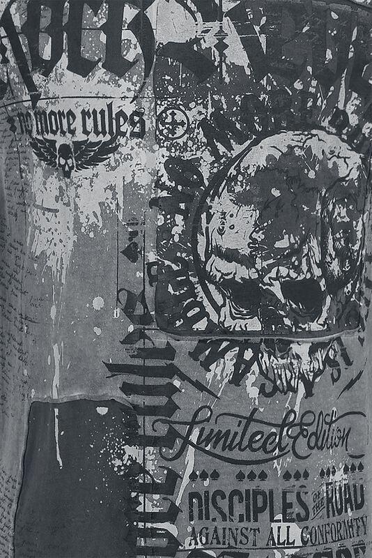 Gothicana By Emp "Heavy Soul" T-Shirt Grey By Rock Rebel By EMP