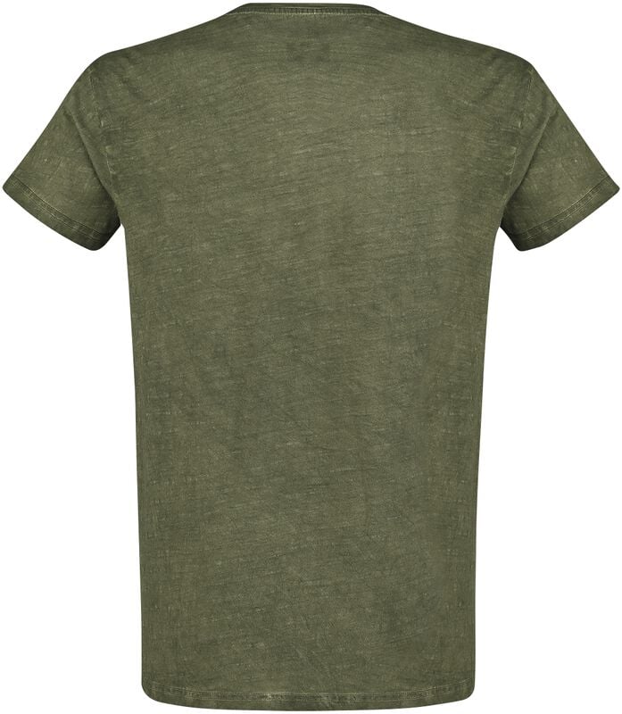 Gothicana By Emp "Heavy Soul" T-Shirt Olive By RED By EMP
