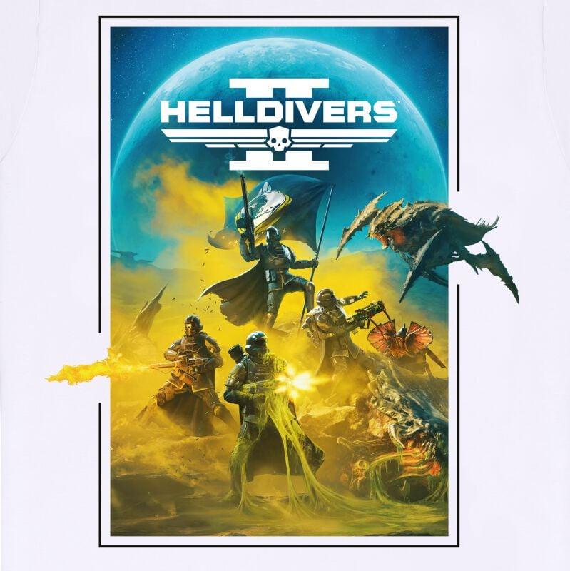 Gothicana By Emp "Helldivers 2 Key Art" T-Shirt White