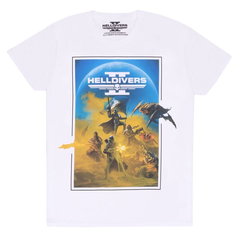 gothicana by emp "Helldivers 2 Key Art" T-Shirt white