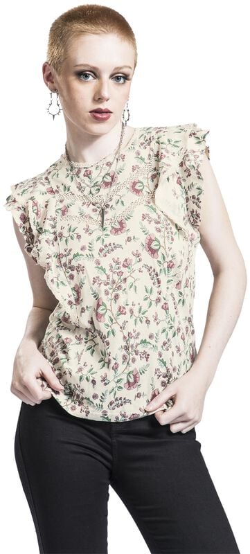 Gothicana By Emp "Hidden Garden Top" Top Multicolour By Vive Maria