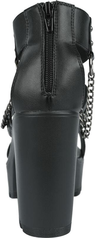 Gothicana By Emp "High Heels With Chains And Rivets" High Heel Black By Gothicana By EMP