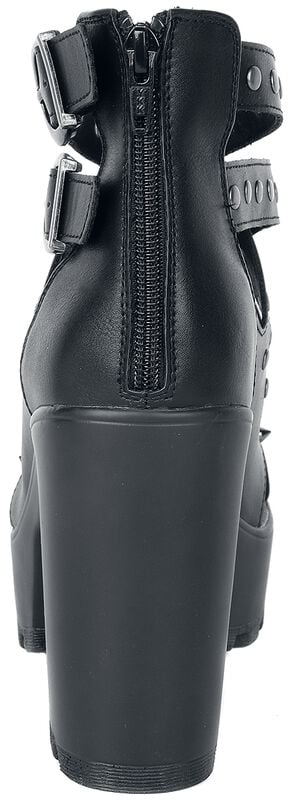 Gothicana By Emp "High Heels With Straps And Studs" High Heel Black By Black Premium By EMP