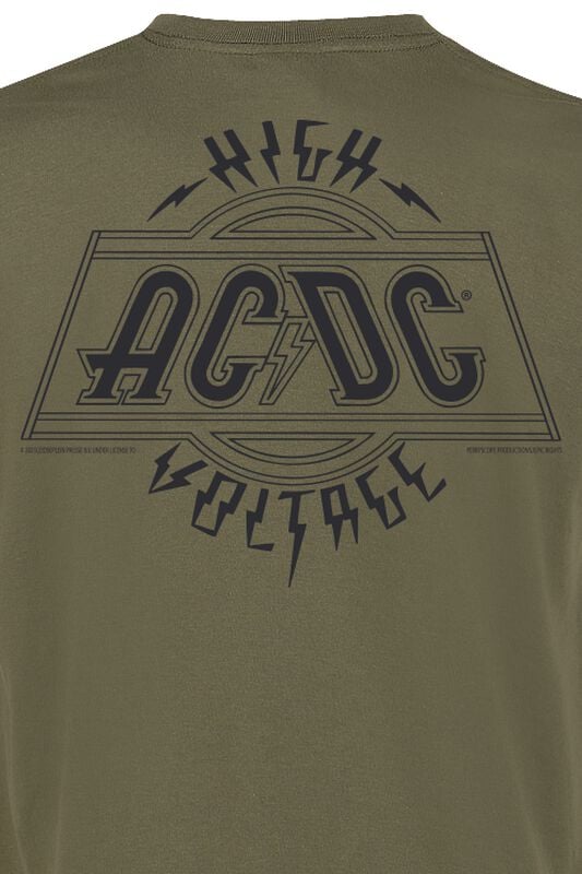 Gothicana By Emp "High Voltage" T-Shirt Olive By AC/DC