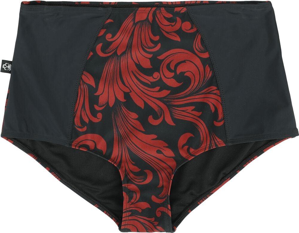 gothicana by emp "High Waist Bikini Bottoms with Ornaments" Bikini Bottom black by Black Premium by EMP