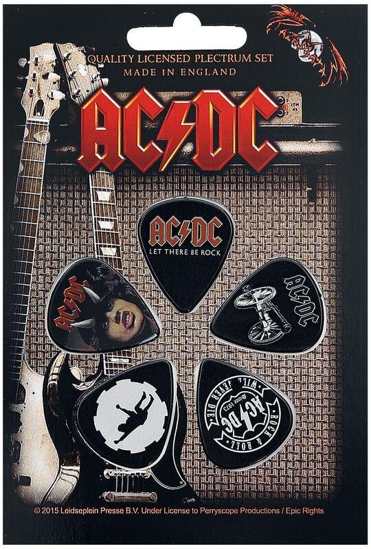 gothicana by emp "Highway / For Those / Let There" Plectra Set multicolour by AC/DC