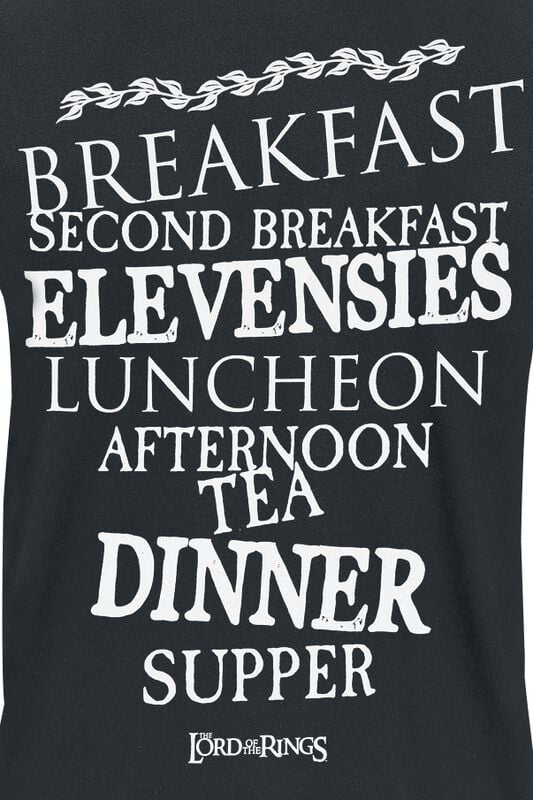 Gothicana By Emp "Hobbit Meals" T-Shirt Black By The Lord Of The Rings