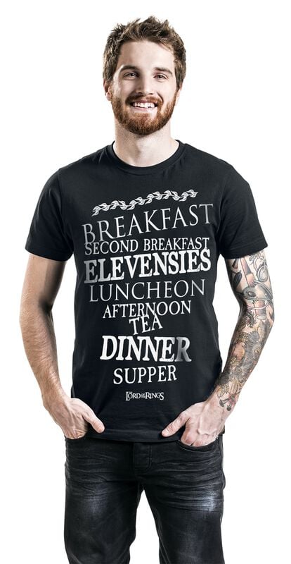 Gothicana By Emp "Hobbit Meals" T-Shirt Black By The Lord Of The Rings