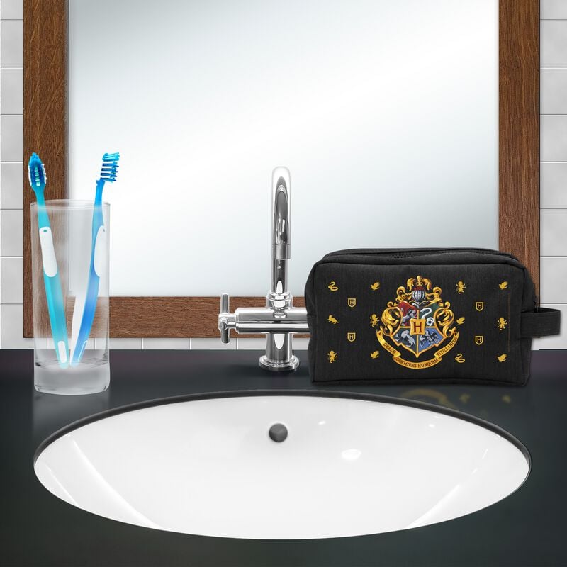 Gothicana By Emp "Hogwarts Bag" Toiletry Bag Black By Harry Potter