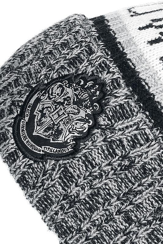 Gothicana By Emp "Hogwarts" Beanie Mottled Black By Harry Potter