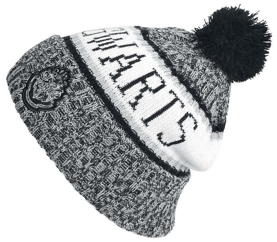 gothicana by emp "Hogwarts" Beanie mottled black by Harry Potter