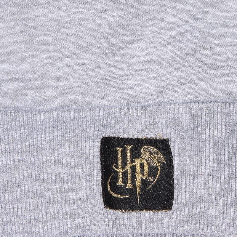 Gothicana By Emp "Hogwarts Crest" Hoodie Mottled Grey By Harry Potter