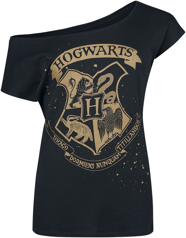 gothicana by emp "Hogwarts Crest" T-Shirt black by Harry Potter