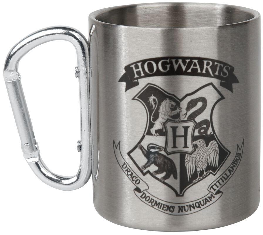 Gothicana By Emp "Hogwarts - Mug With Carabiner Clip" Cup Silver-coloured By Harry Potter