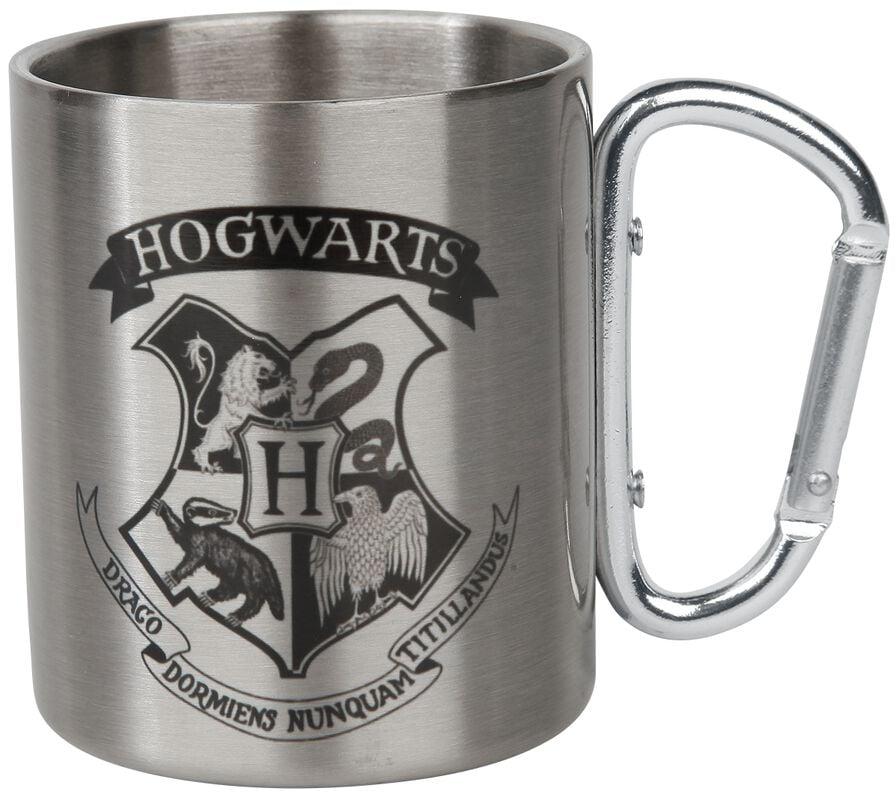 gothicana by emp "Hogwarts - Mug With Carabiner Clip" Cup silver-coloured by Harry Potter
