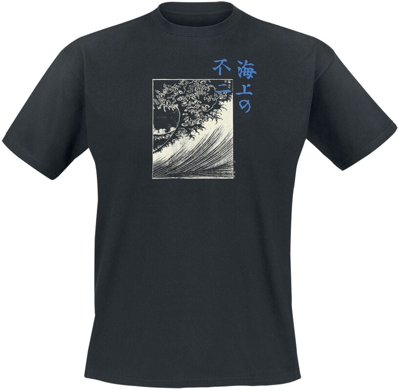 gothicana by emp "Hokusai Great Wave Duo Colour Great Wave" T-Shirt black