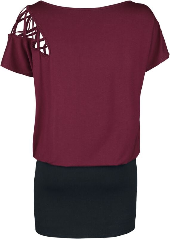 Gothicana By Emp "Hold Loosely" Mini Dress Red By Full Volume By EMP