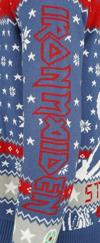 Gothicana By Emp "Holiday Sweater 2024" Christmas Jumper Multicolour By Iron Maiden