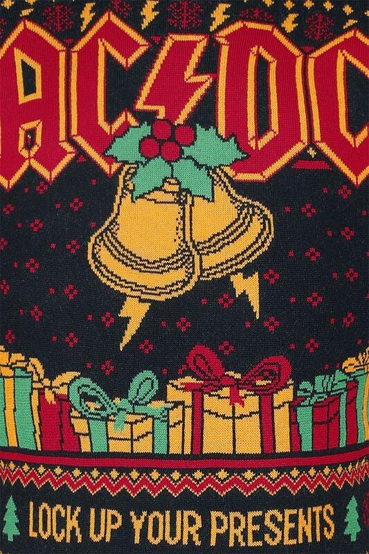 Gothicana By Emp "Holiday Sweater 2024" Christmas Jumper Multicolour By AC/DC
