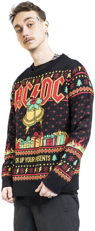 Gothicana By Emp "Holiday Sweater 2024" Christmas Jumper Multicolour By AC/DC