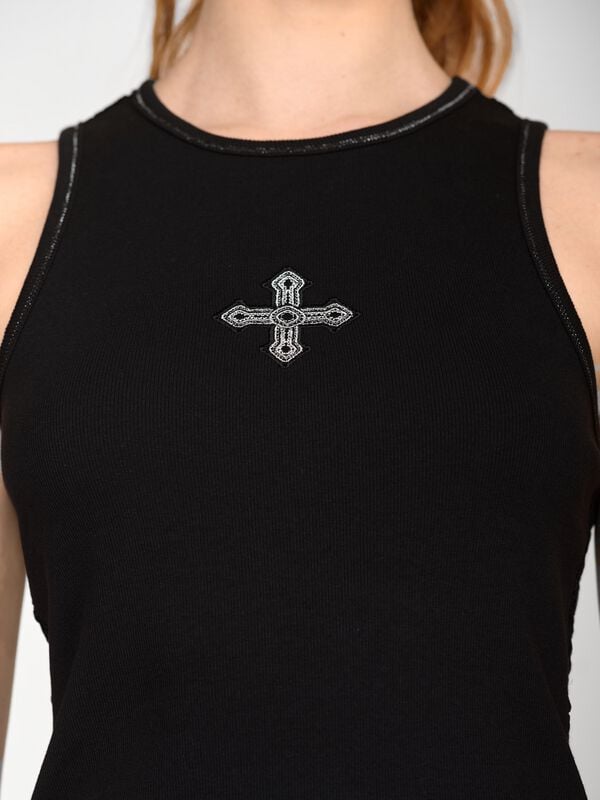 Gothicana By Emp "Holy Summer Top" Top Black By Vive Maria