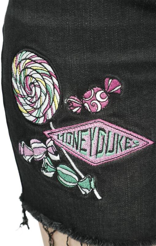 Gothicana By Emp "Honeydukes" Shorts Black Denim By Harry Potter